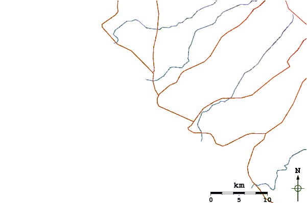 Roads and rivers around Montelimar