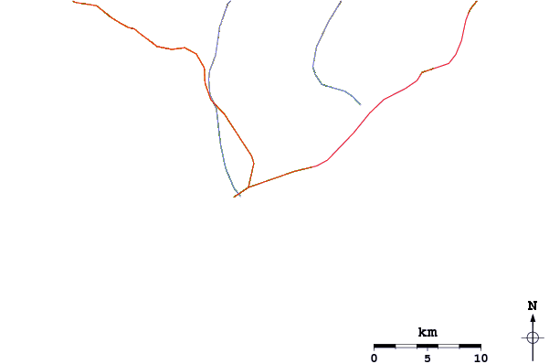 Roads and rivers around Monuments