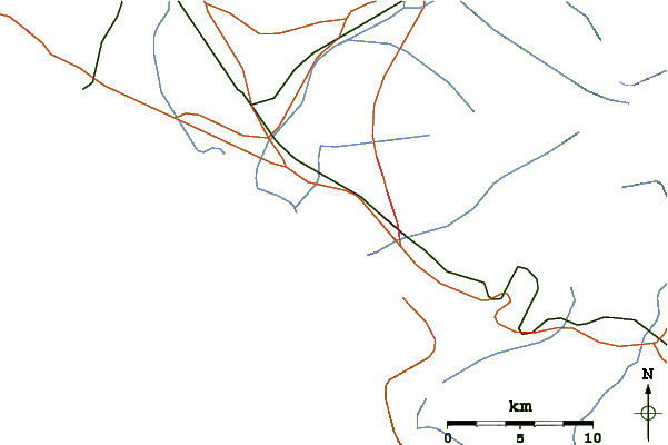 Roads and rivers around Monwabisi Strand