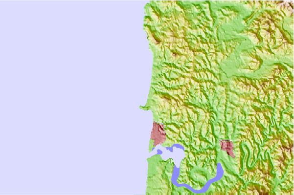 Surf spots located close to Moolack