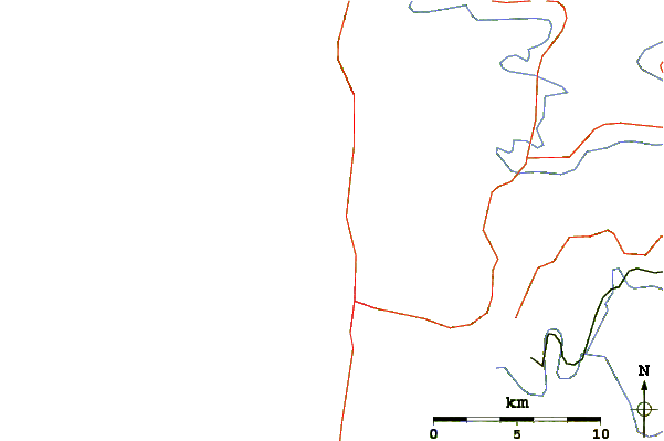 Roads and rivers around Moolack