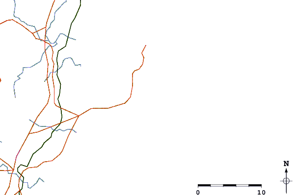 Roads and rivers around Moonee