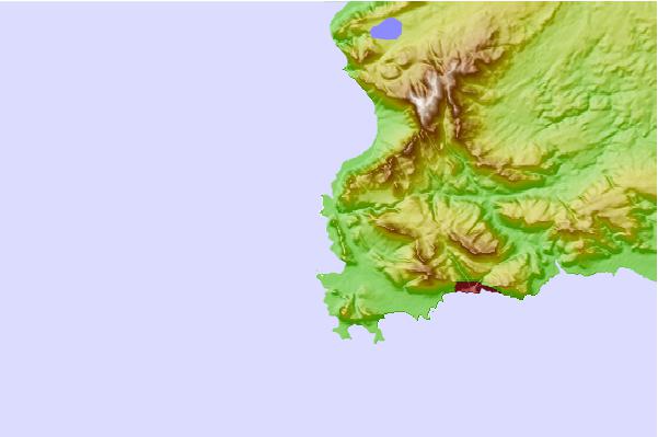 Surf spots located close to Moonlight Bay