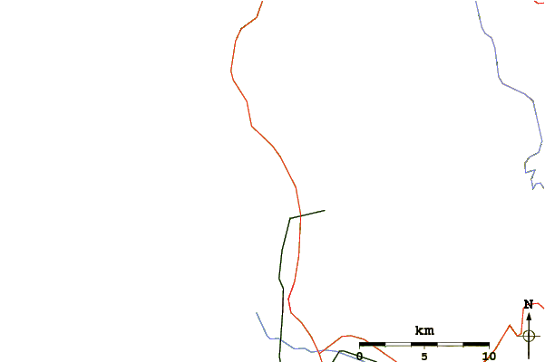 Roads and rivers around Moonstone Beach