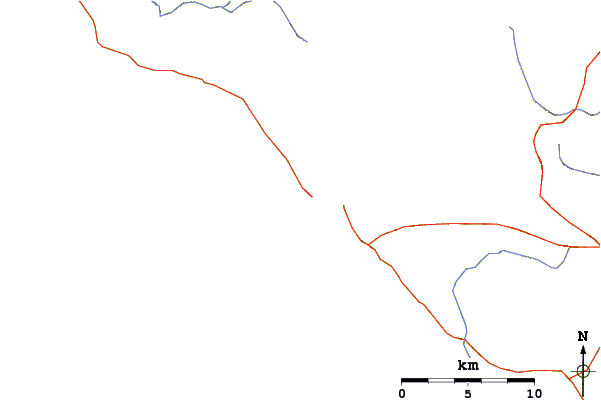 Roads and rivers around Moonstone