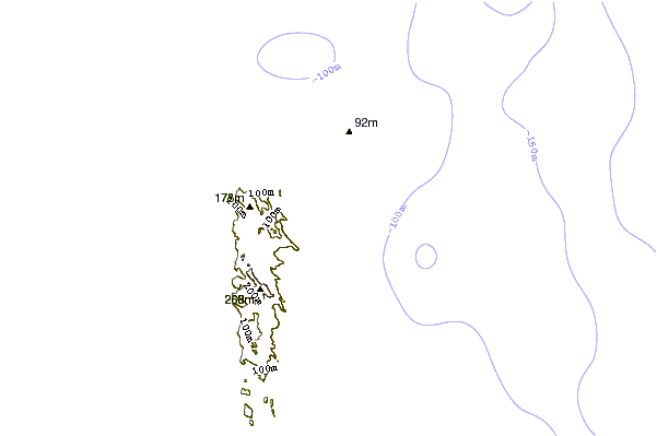 Shoreline around Moreton Island (East Coast)
