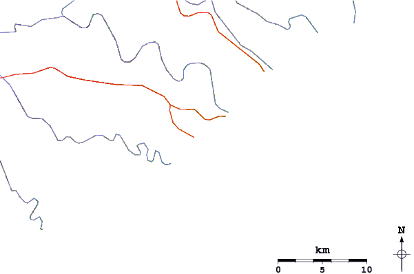 Roads and rivers around Morgans Bay