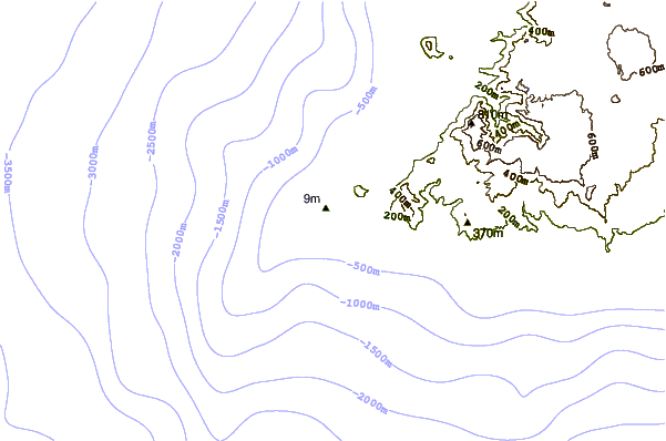 Shoreline around Morne Rights