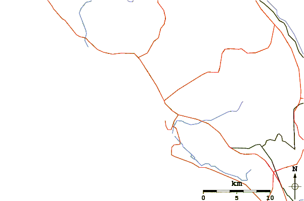 Roads and rivers around Morro Rock