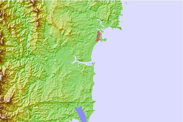Surf breaks located close to Moruya Breakwater