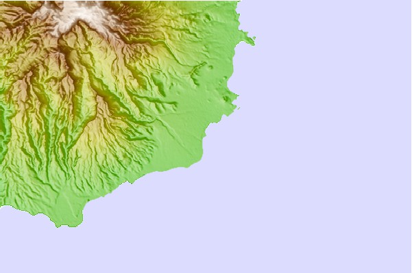 Surf spots located close to Mosca Point