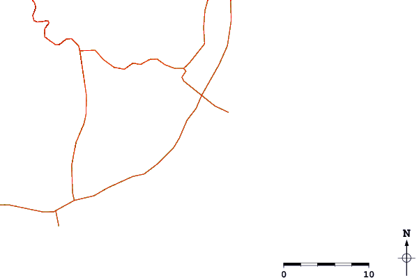 Roads and rivers around Mosca Point