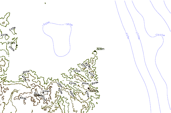 Shoreline around Moshi-Moshi