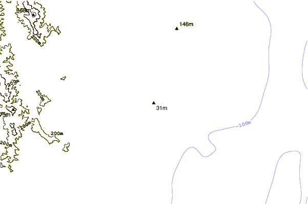 Shoreline around Mosquito Bay