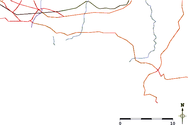 Roads and rivers around Mothecombe