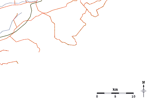 Roads and rivers around Motunau Beach