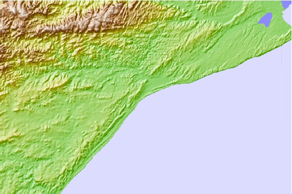 Surf spots located close to Mtunzini