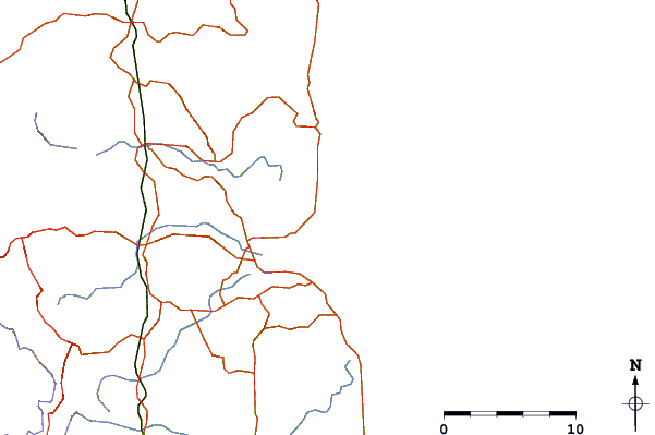 Roads and rivers around Mudjimba Beach
