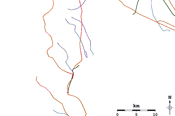 Roads and rivers around Muizenberg