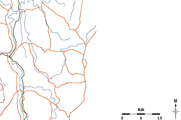 Roads and rivers around Mullaway