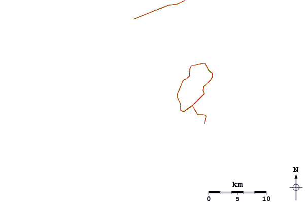 Roads and rivers around Mullet Bay