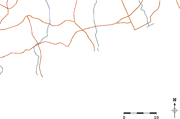 Roads and rivers around Mumford