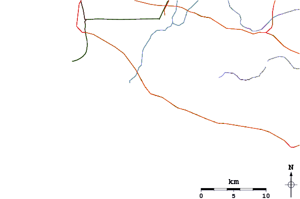 Roads and rivers around Murphy's