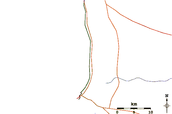 Roads and rivers around Mussels