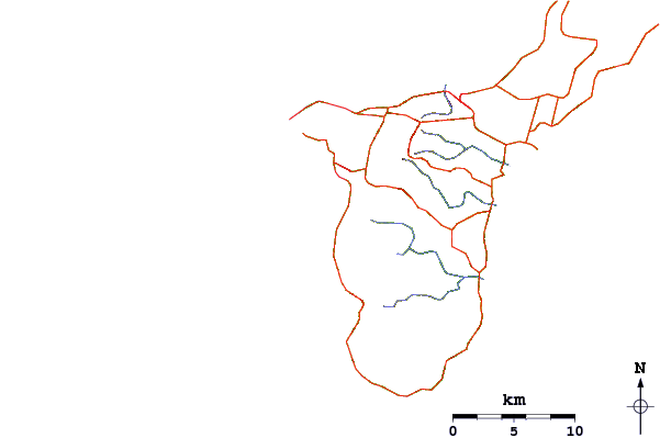 Roads and rivers around Mutungs