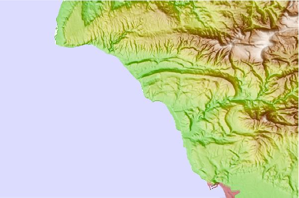 Surf spots located close to Mystery Point