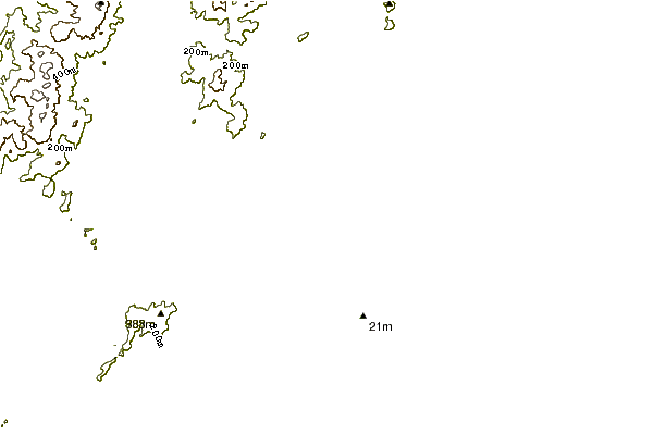 Shoreline around Mystos