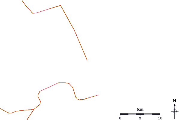Roads and rivers around Nags Head Pier