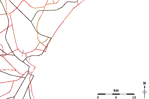 Roads and rivers around Nahant Beach