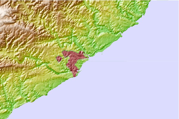 Surf spots located close to Nahoon Reef