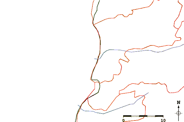 Roads and rivers around Nahr Brahim