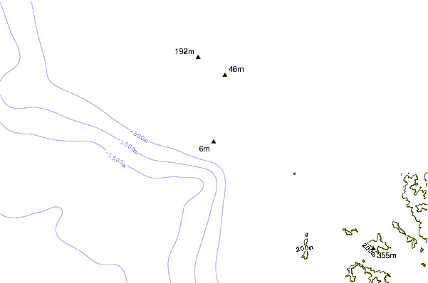 Shoreline around Namotu Lefts