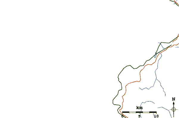 Roads and rivers around Namotu Lefts