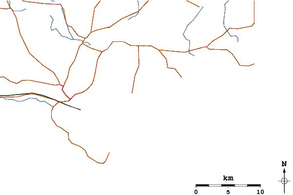 Roads and rivers around Nanarup Beach