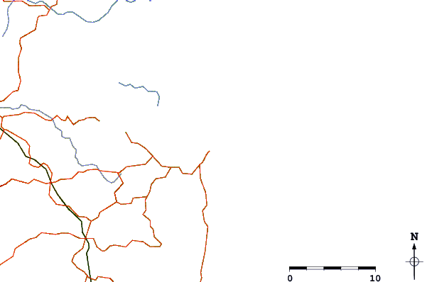 Roads and rivers around National Park