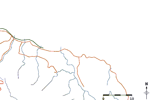 Roads and rivers around Navy Island