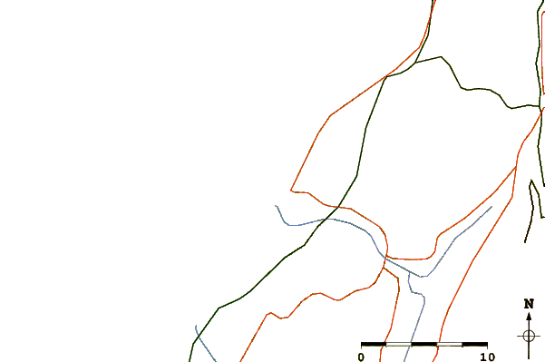 Roads and rivers around Nazare