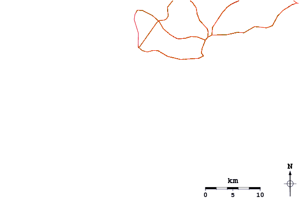 Roads and rivers around Ndana
