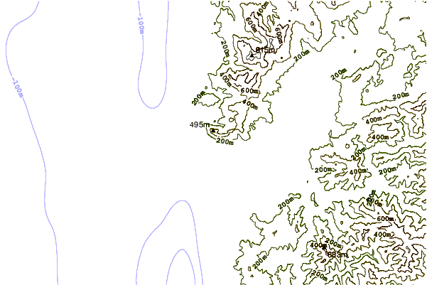 Shoreline around Neakahine Point