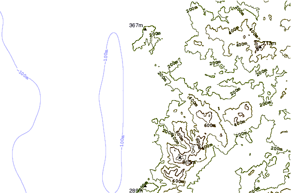 Shoreline around Needles