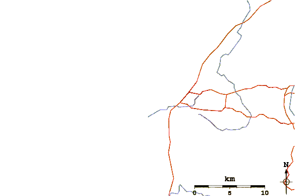 Roads and rivers around Nettley Bay Point