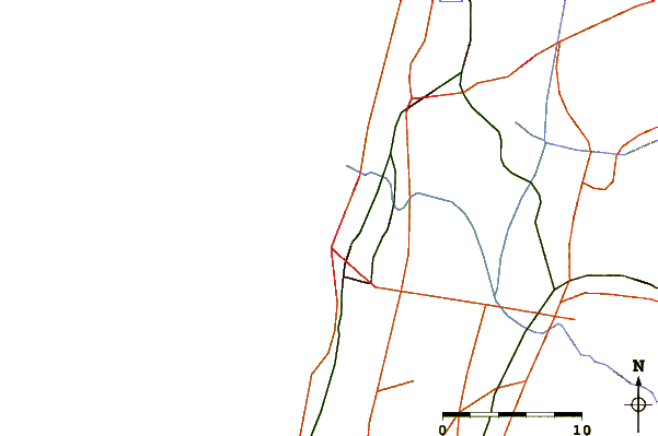 Roads and rivers around Neurim Youth Beach