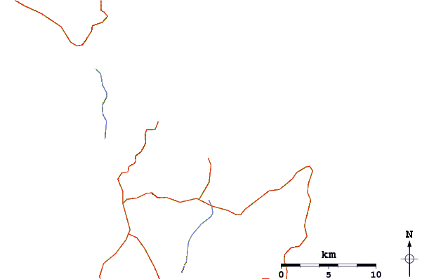 Roads and rivers around New Chums