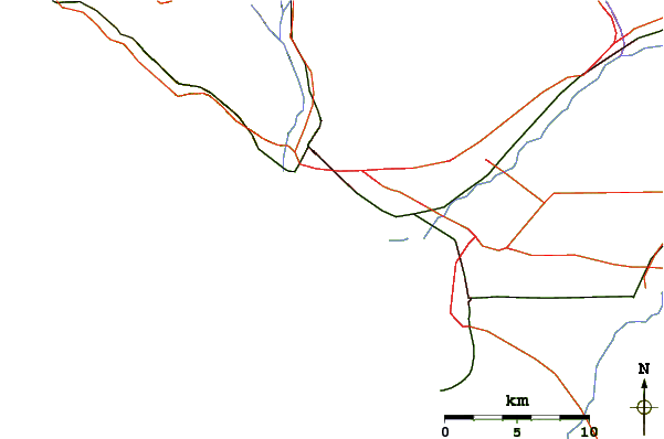 Roads and rivers around New Jetty/South Jetty