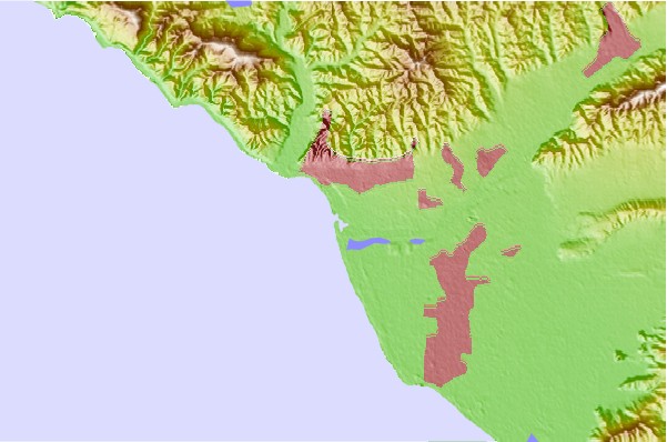 Surf breaks located close to New Jetty/South Jetty