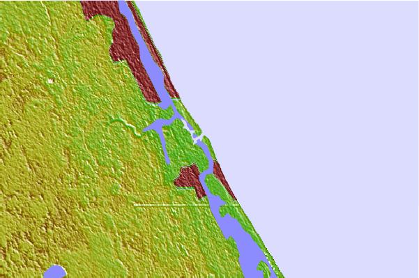 Surf breaks located close to New Smyrna Inlet